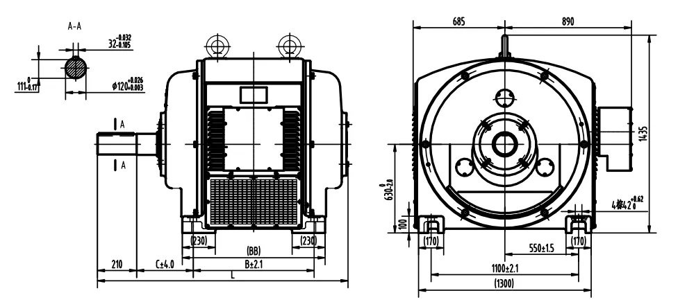 outline dimension of 380v 50hz 3 phase generator outline dimension of 380v 50hz 3 phase generator